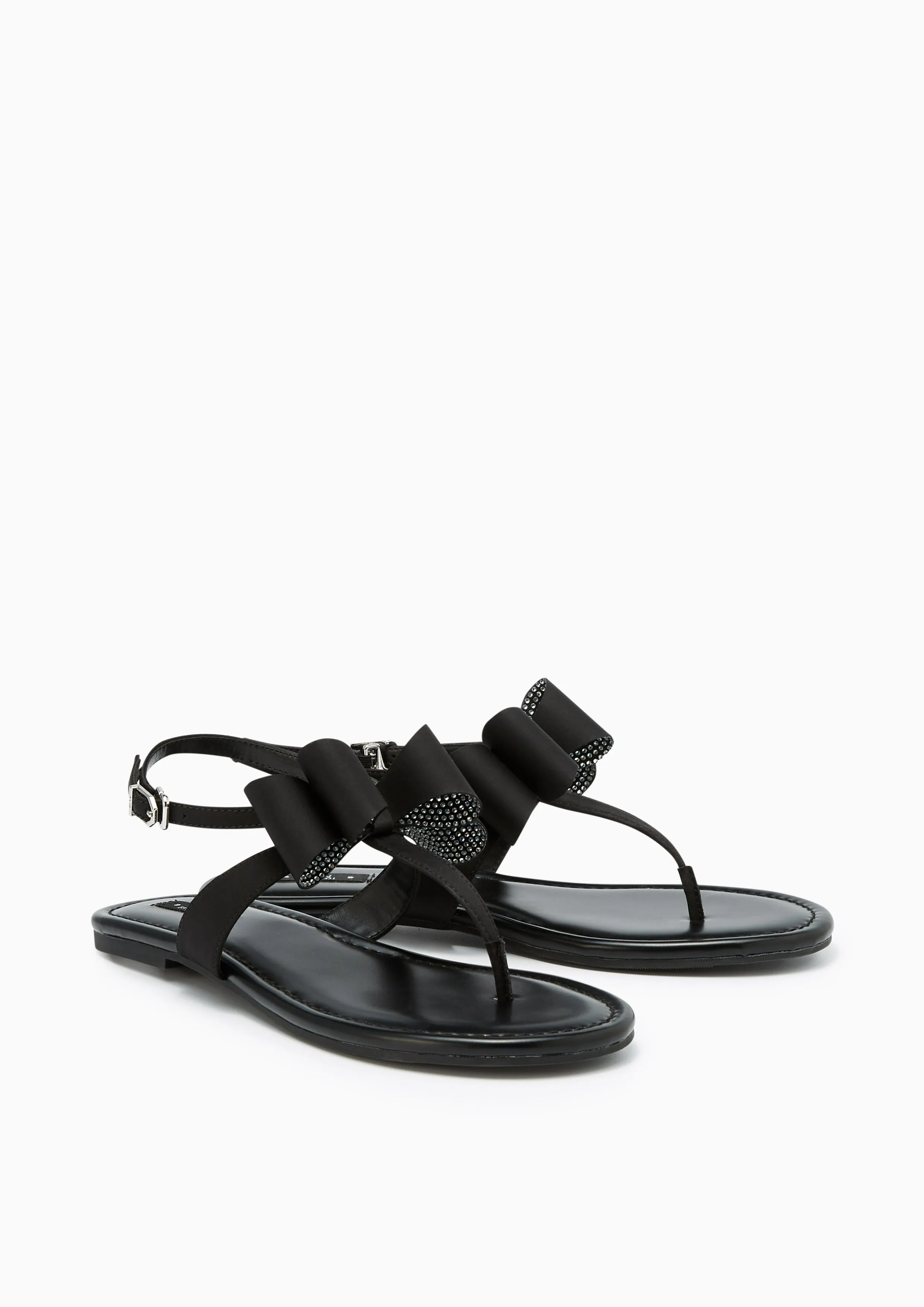 Icy Flat Sandals Black