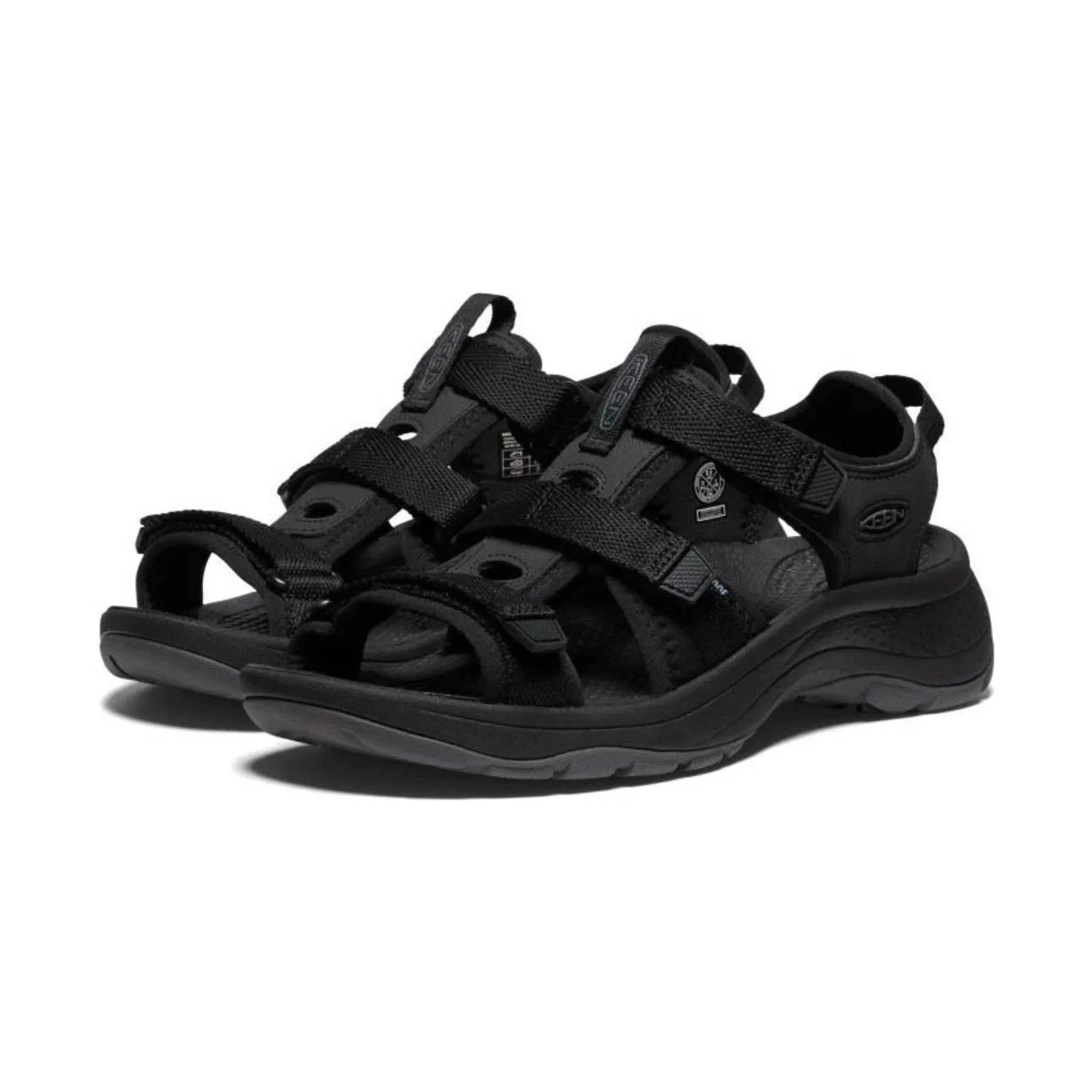 KEEN Women's Astoria West Open Toe Sandal - Black