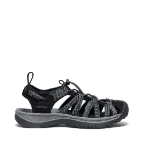 KEEN Women's Whisper Sandal (Black/Steel Grey)