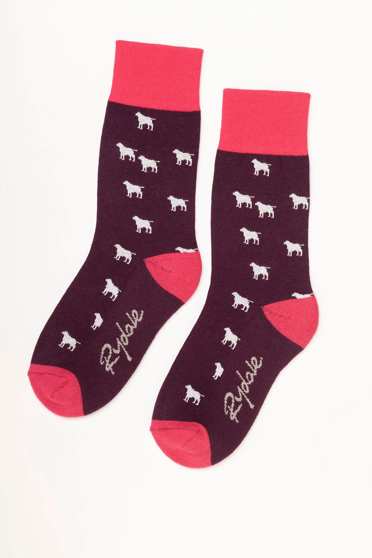 Ladies Wagging Dog Ankle Socks