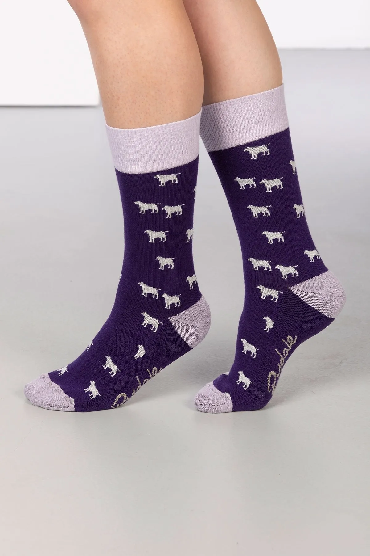 Ladies Wagging Dog Ankle Socks