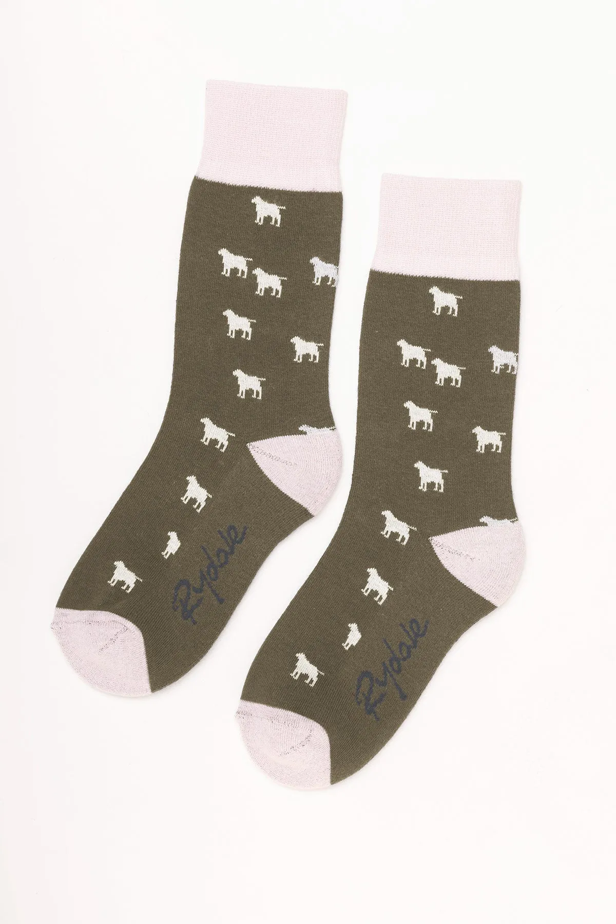 Ladies Wagging Dog Ankle Socks