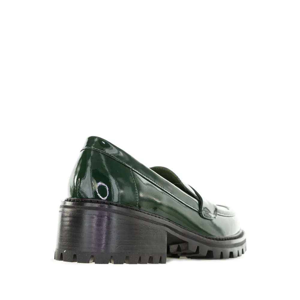 LE SANSA ZOEY BOTTLE GREEN/PATENT