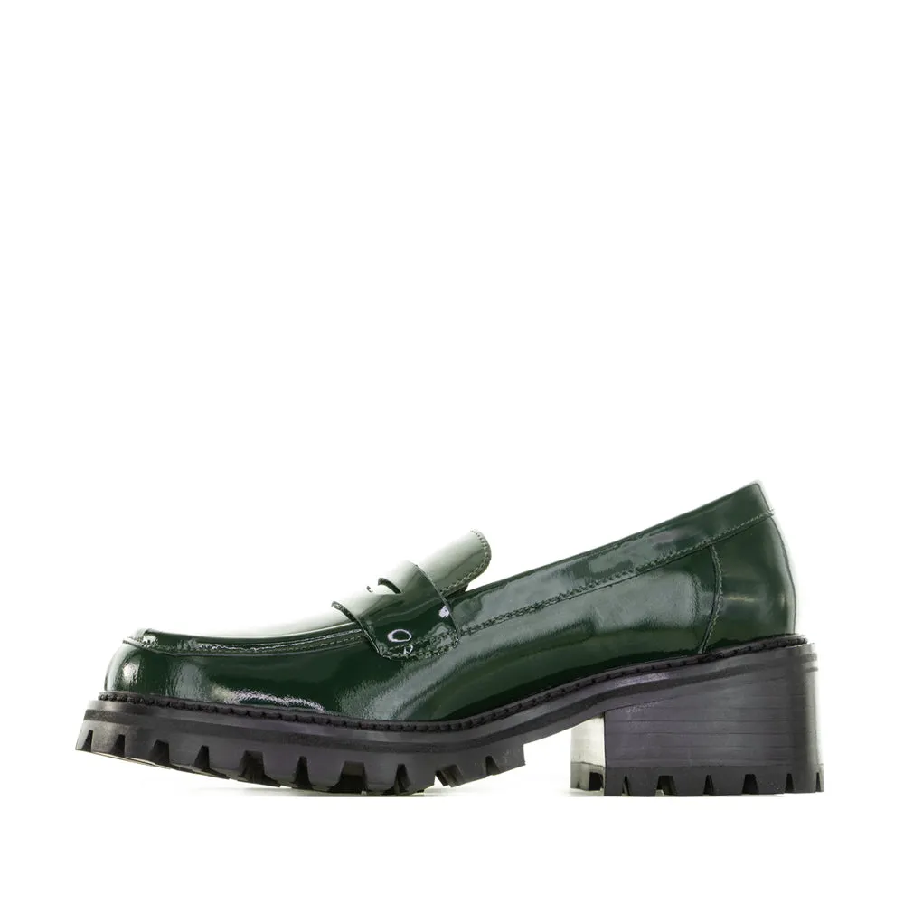 LE SANSA ZOEY BOTTLE GREEN/PATENT