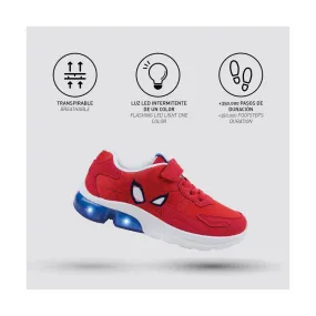 LED Trainers Spiderman Red