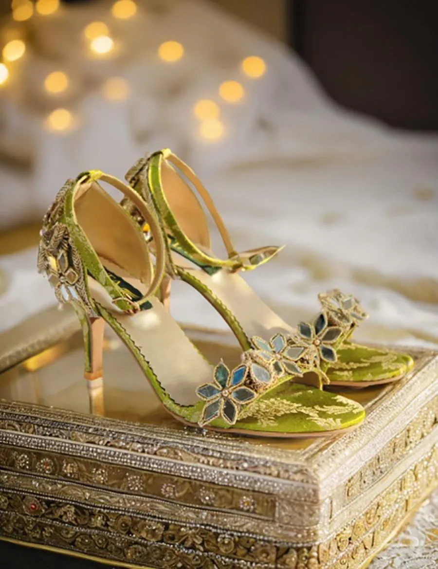 Light Green | Heel Bridal Sandal