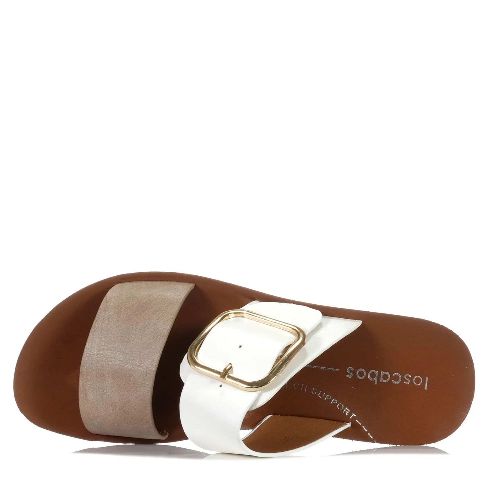 Los Cabos Doti Taupe/White