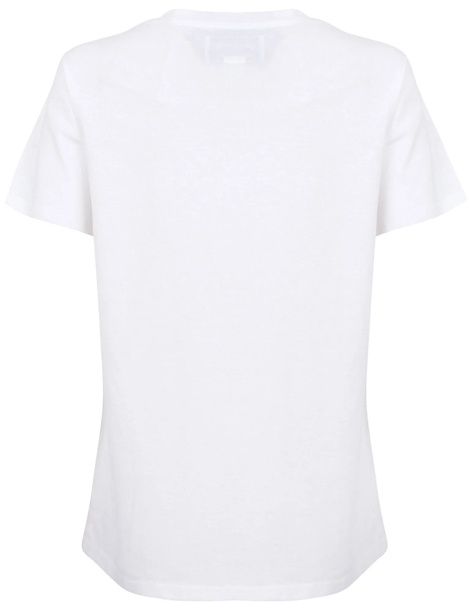 Mackie Cotton Jersey T-Shirt with Flocked Motif In Optic White - Tokyo Laundry