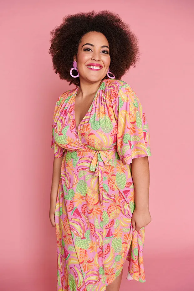 Mandy Tutti Frutti Wrap Dress