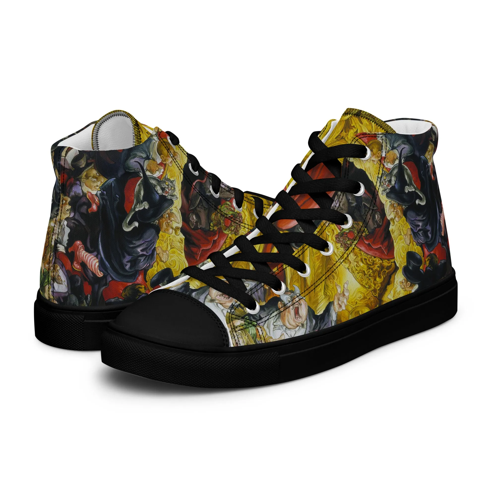 Maskerade Men's High Top Canvas Shoes - Free Shipping *US SIZES SHOWN! USE CHART!