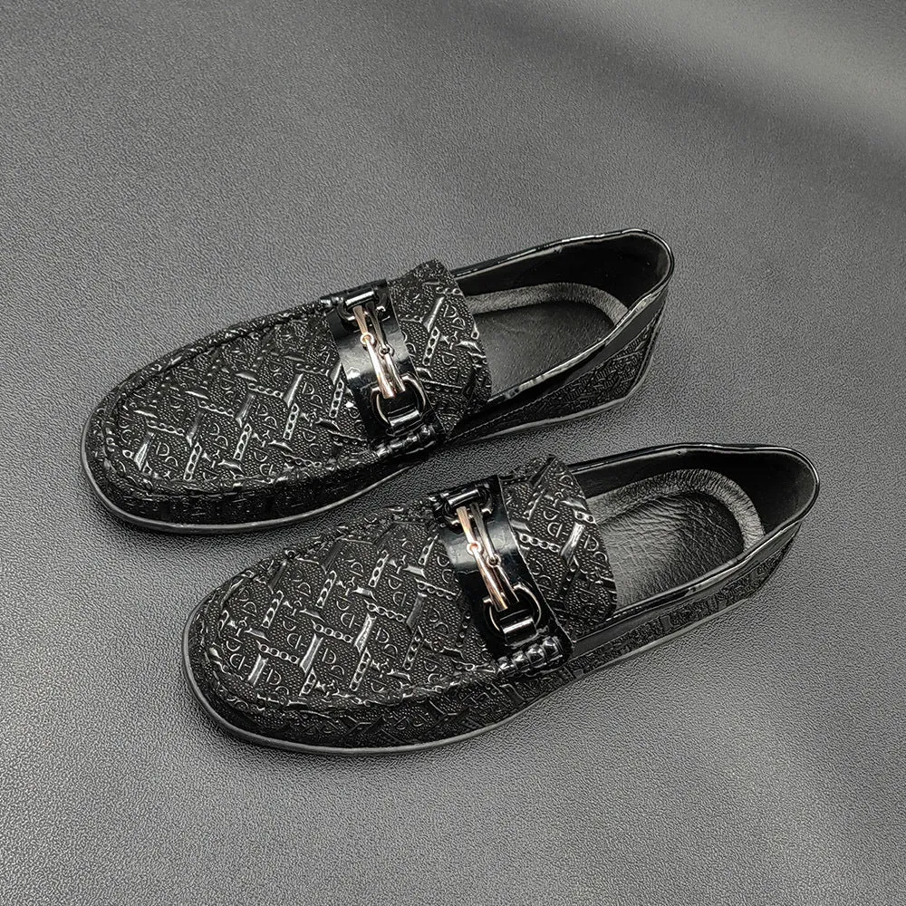 Men Retro Classic Leather Flat Casual Loafers