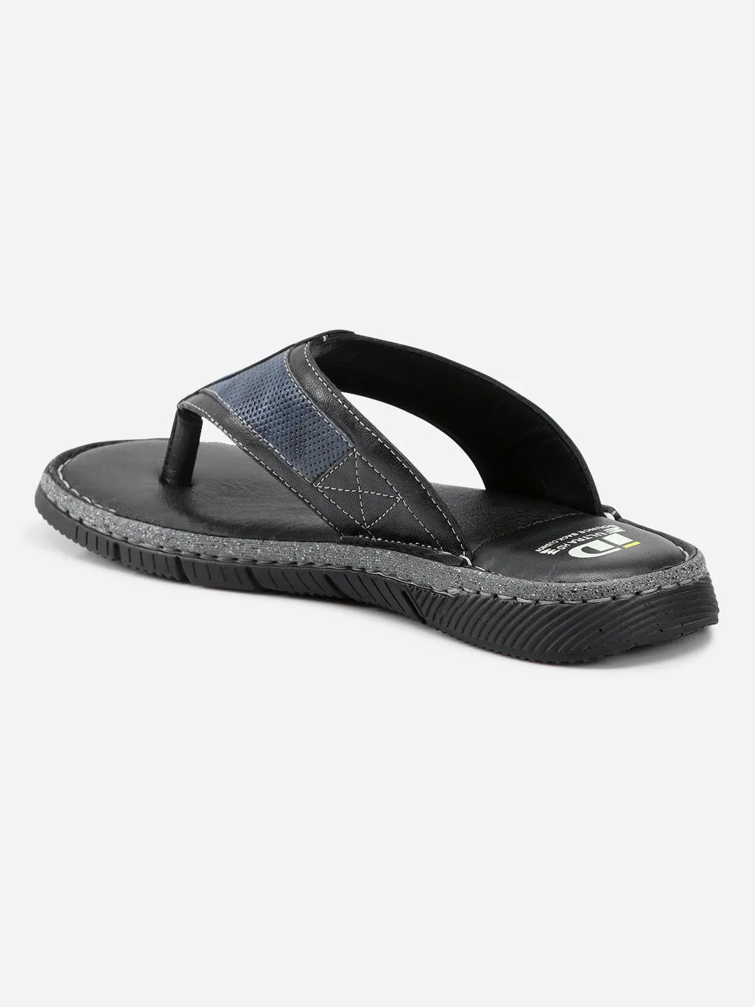 Men's Black Thong Casual Sandal (ID4104)