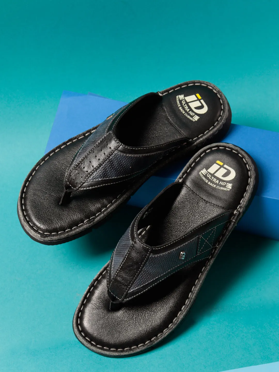 Men's Black Thong Casual Sandal (ID4104)