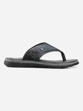 Men's Black Thong Casual Sandal (ID4104)