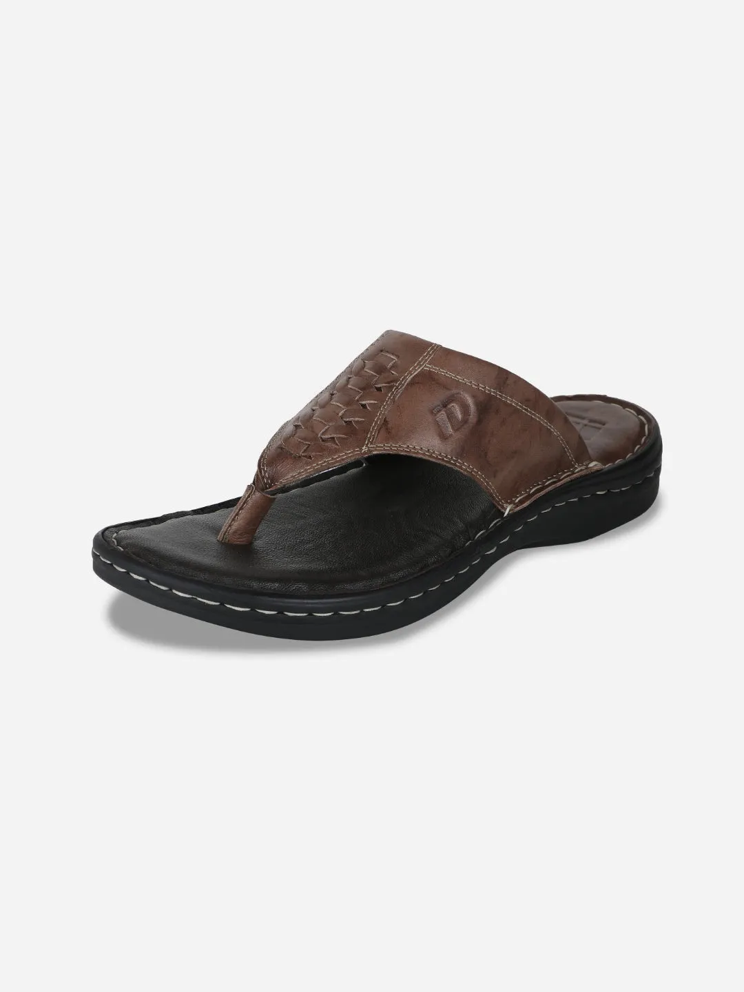 Men's Brown Thong Casual Sandal (ID4047)