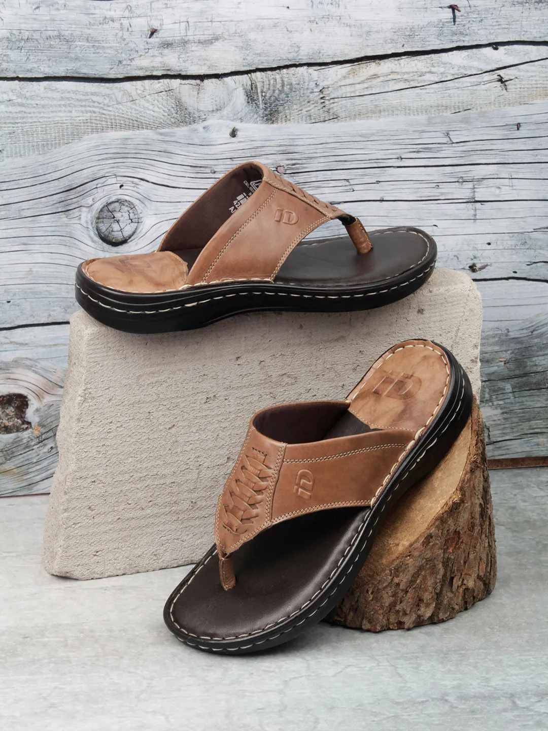 Men's Brown Thong Casual Sandal (ID4047)