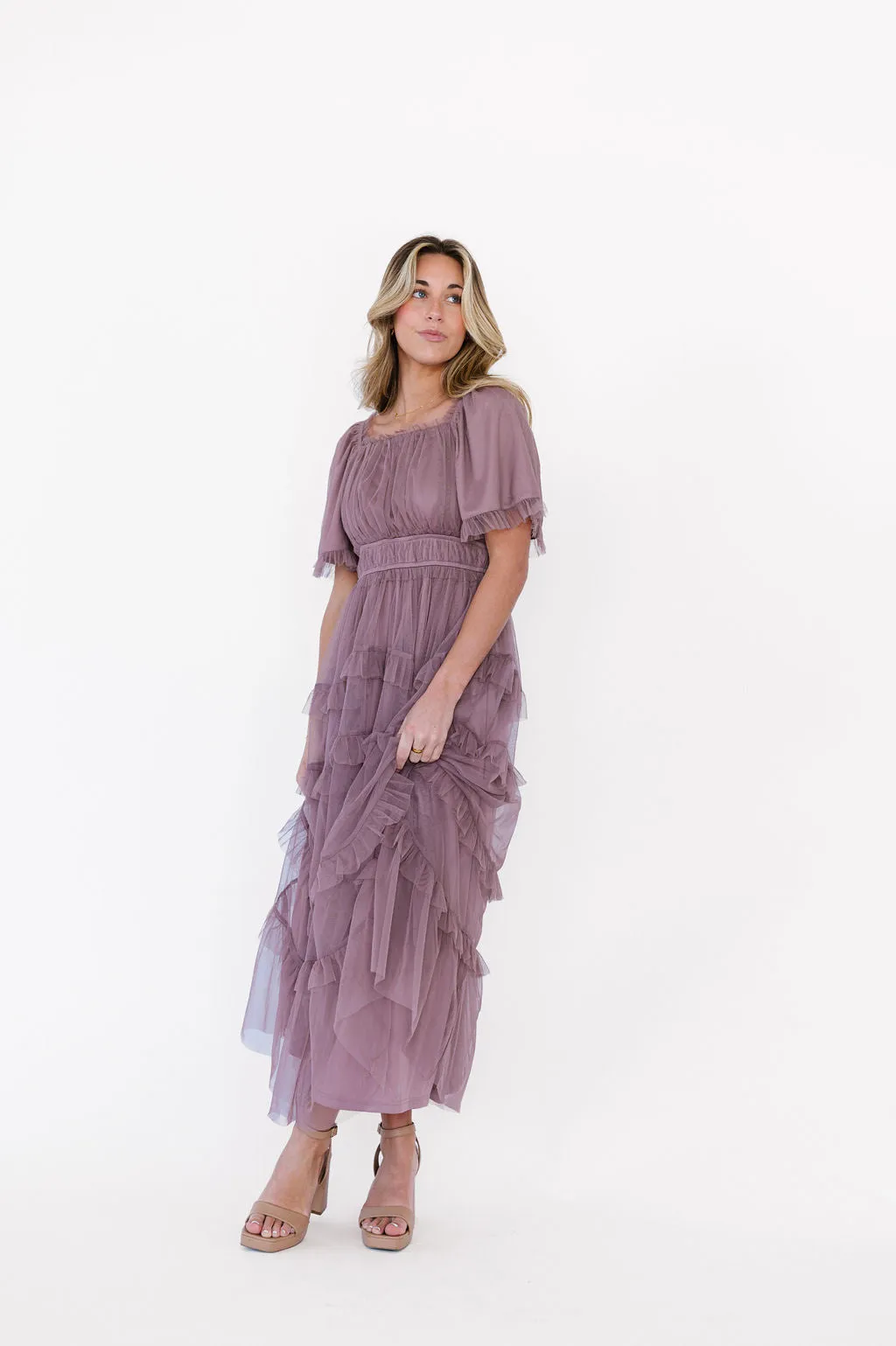 Mia Dress in Dusty Lavender