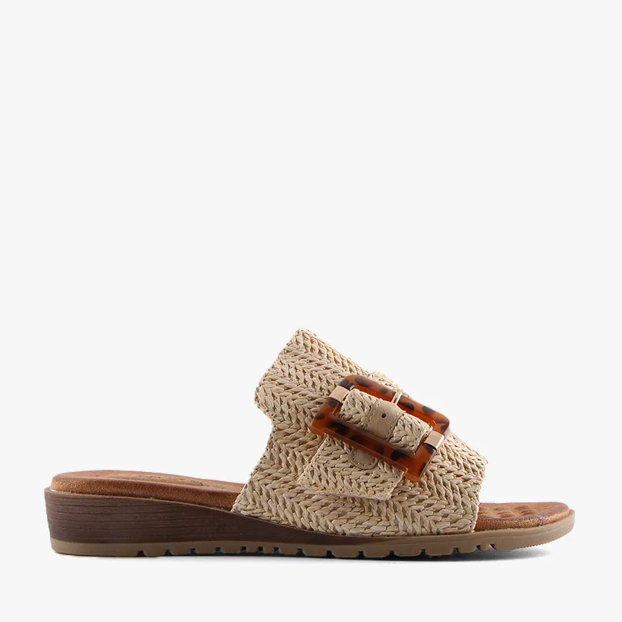 MIVARI BEIGE RAFFIA