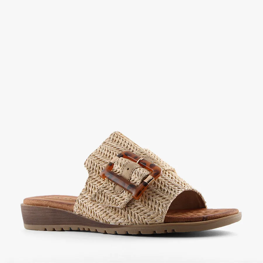 MIVARI BEIGE RAFFIA