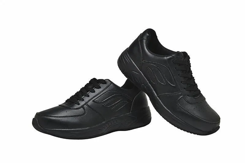 Mt. Emey 4403 Black - Men's Added Depth Oil/Slip Resistant Shoes with Laces