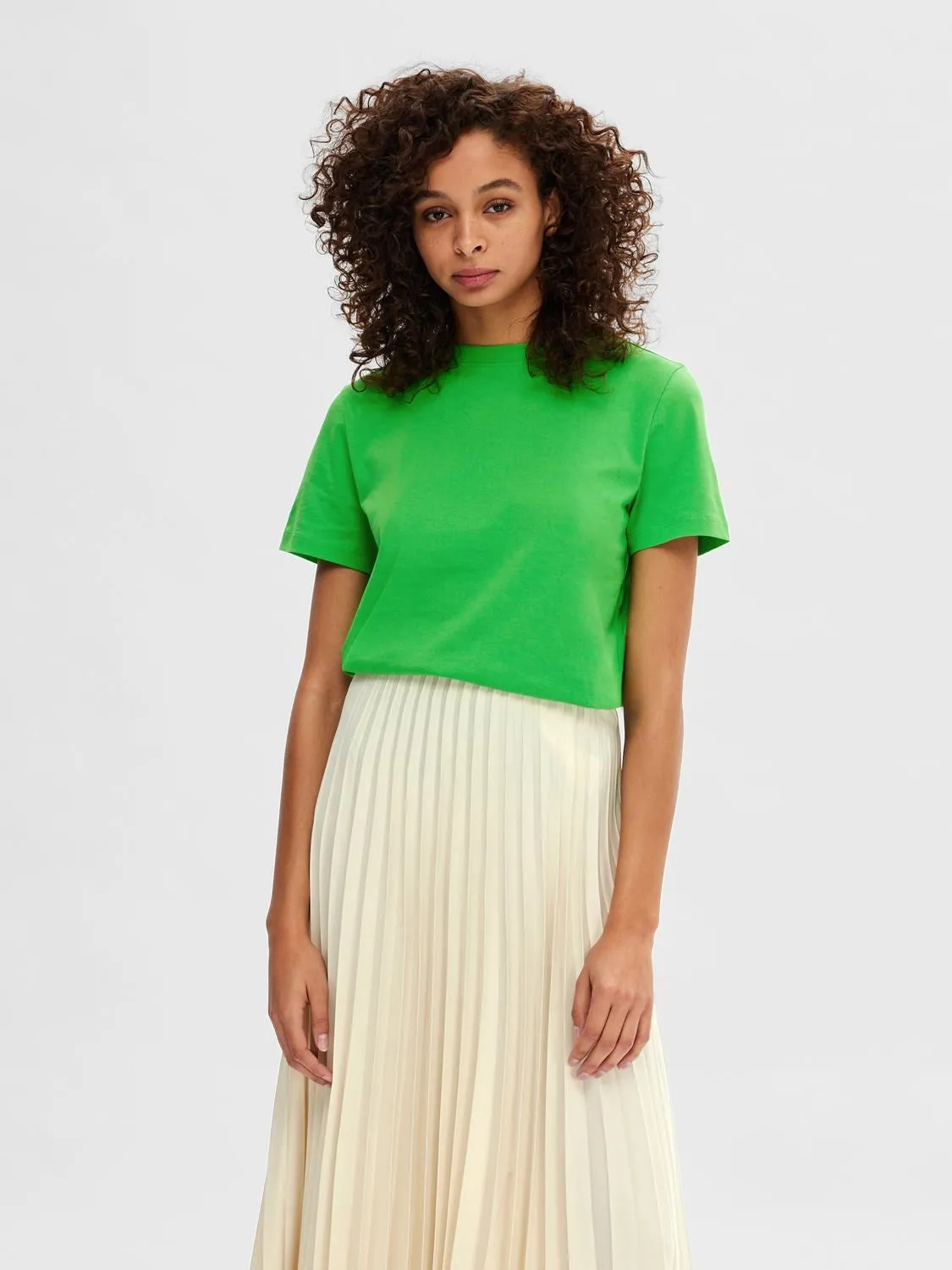 Myessential Ss O-Neck Tee - Classic Green