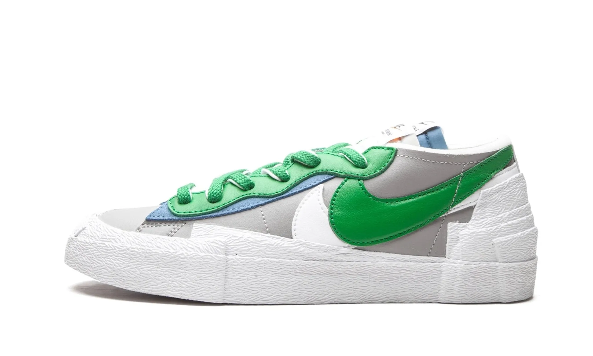 NIKE BLAZER LOW SACAI MEDIUM GREY CLASSIC GREEN