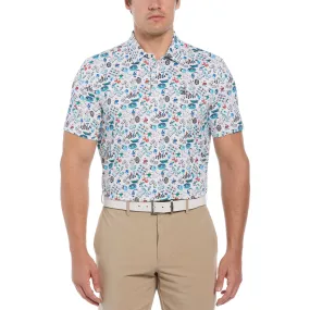 Novelty Games Print Golf Polo