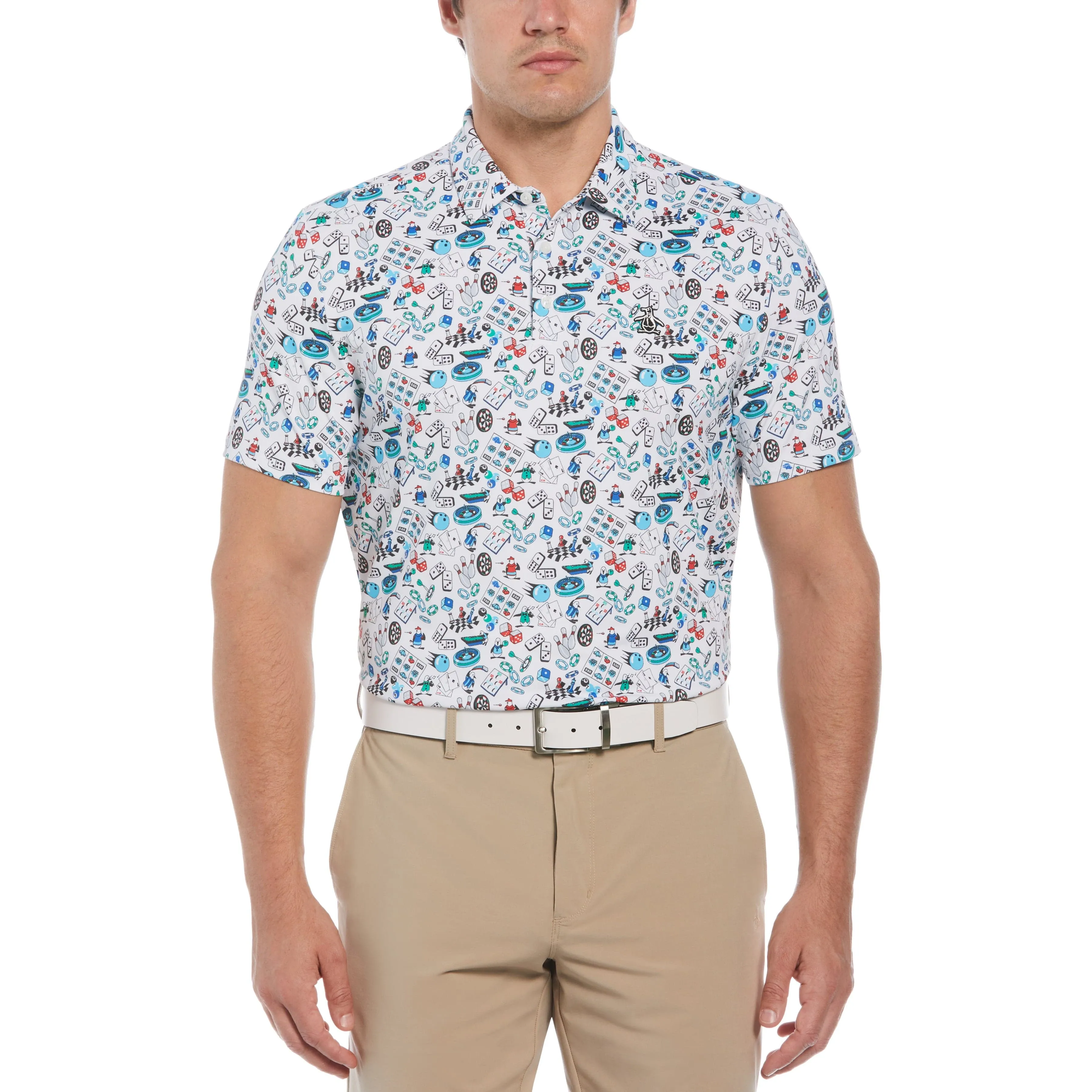 Novelty Games Print Golf Polo