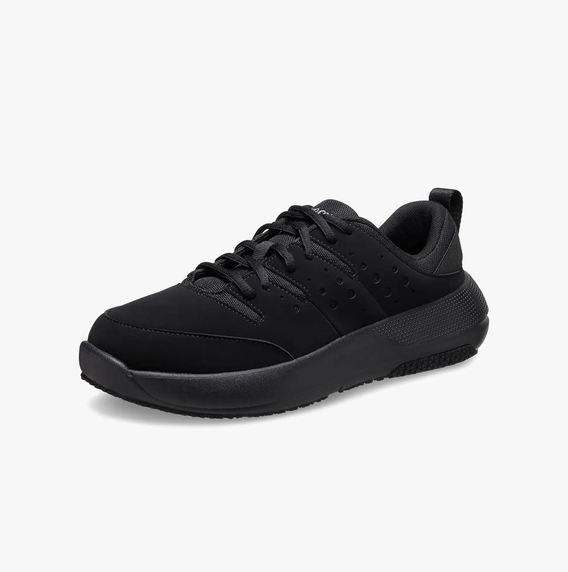 ON THE CLOCK Mens Work Trainers Triple Black