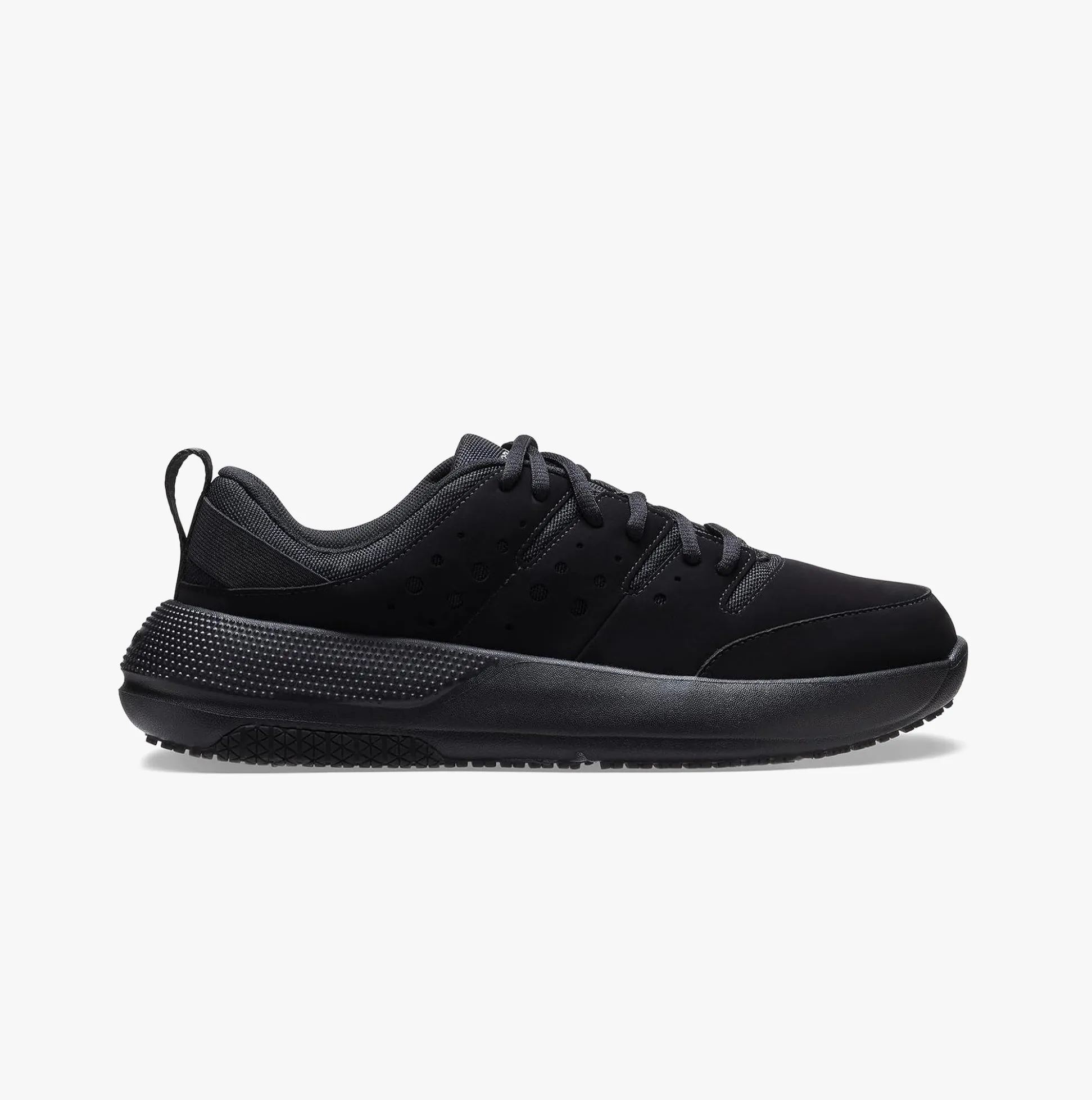 ON THE CLOCK Mens Work Trainers Triple Black