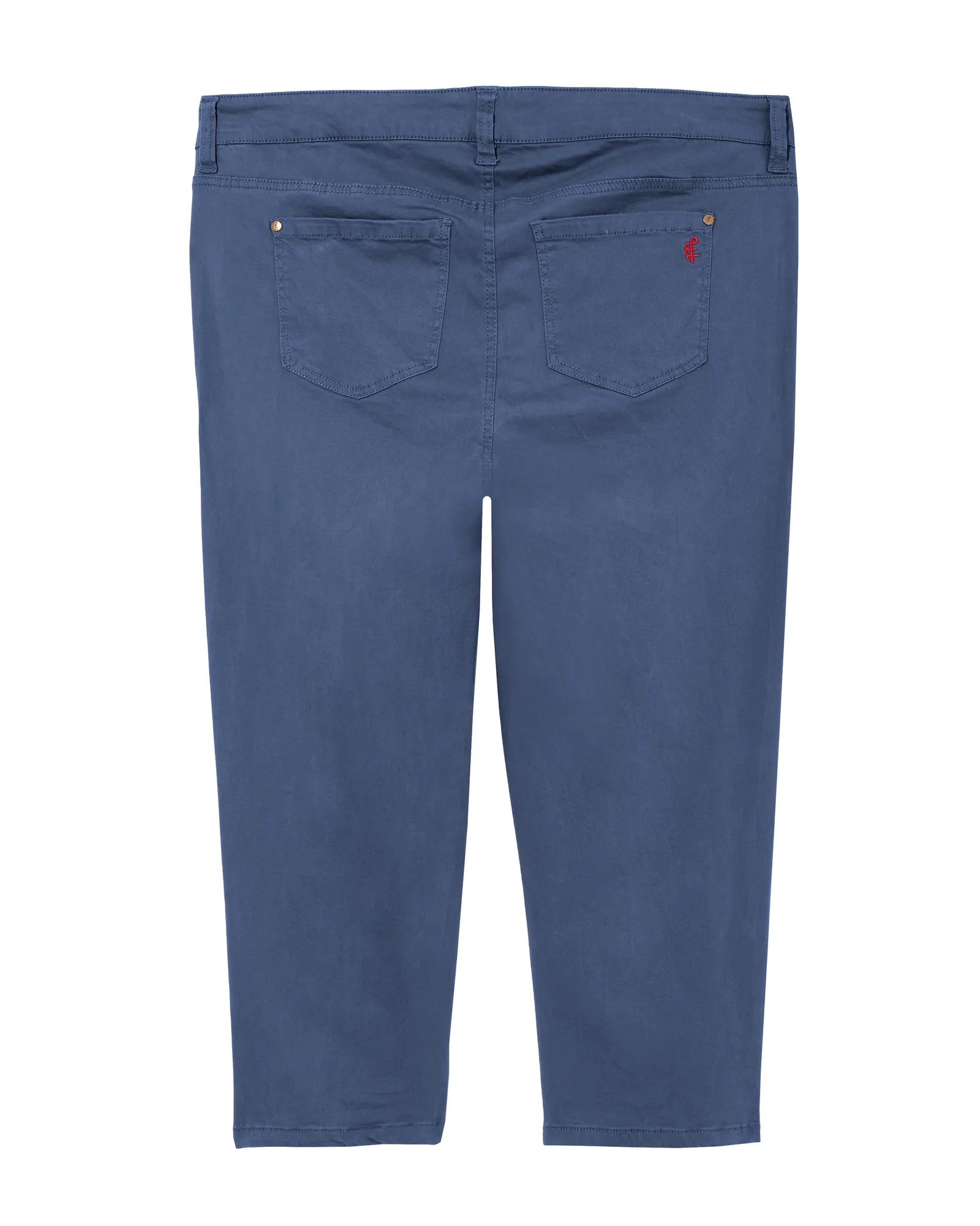 Petra 5 Pocket Capri w/ Zipper Detail | Azure Blue