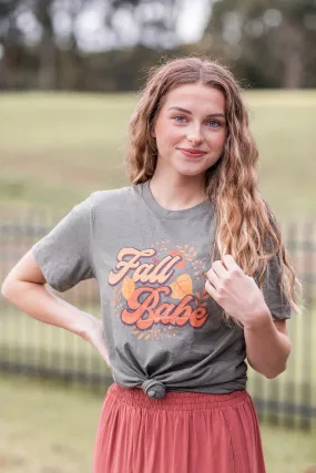 "Fall Babe" Short Sleeve Graphic Tee