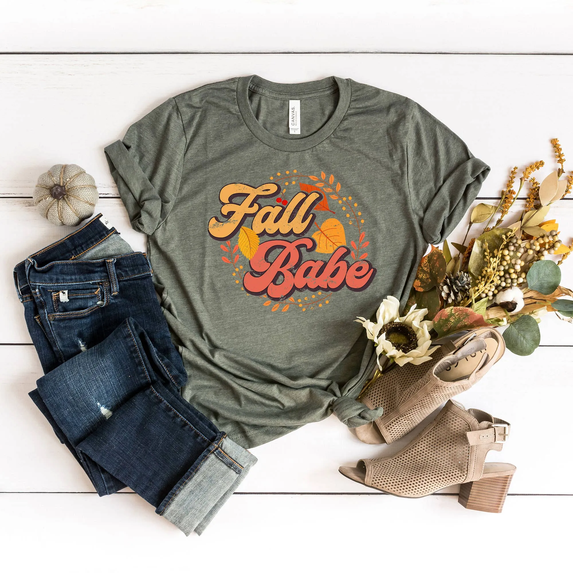 "Fall Babe" Short Sleeve Graphic Tee