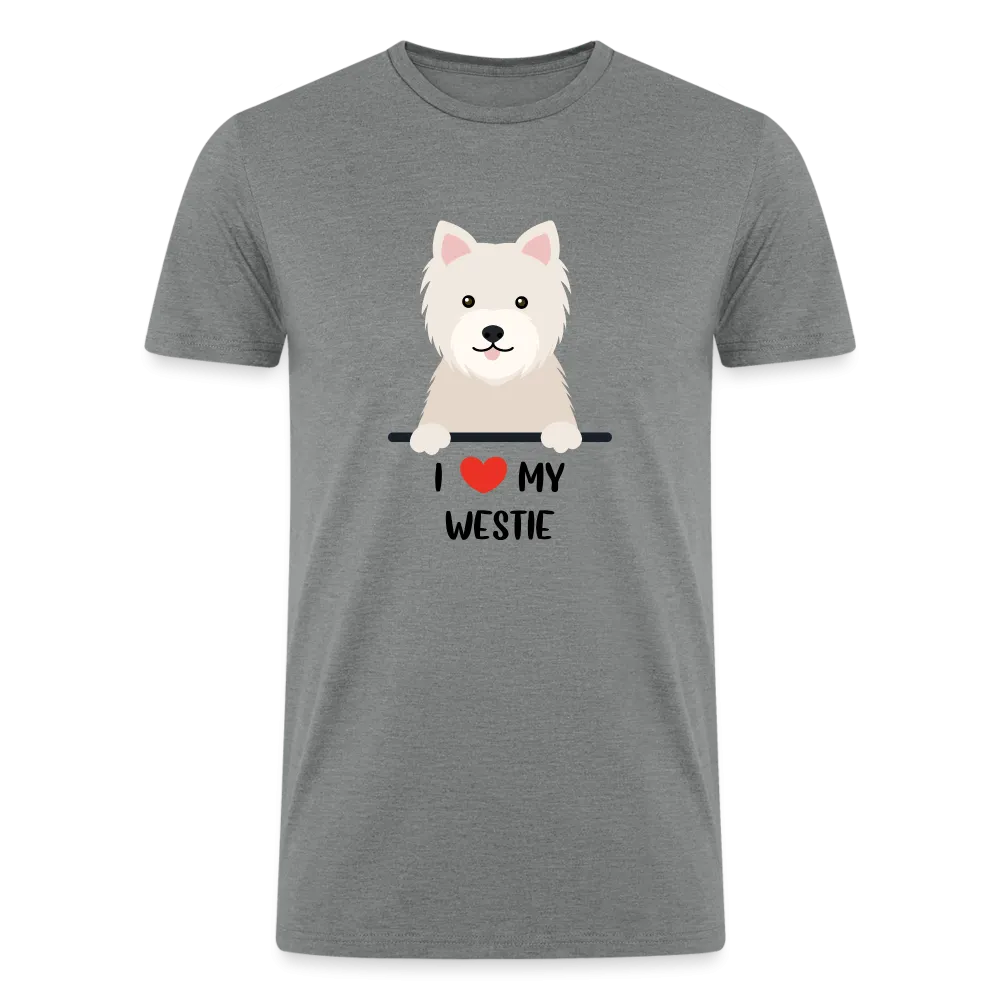 "Westie Love: Pawsitively Smitten" Tri-Blend Unisex T-Shirt