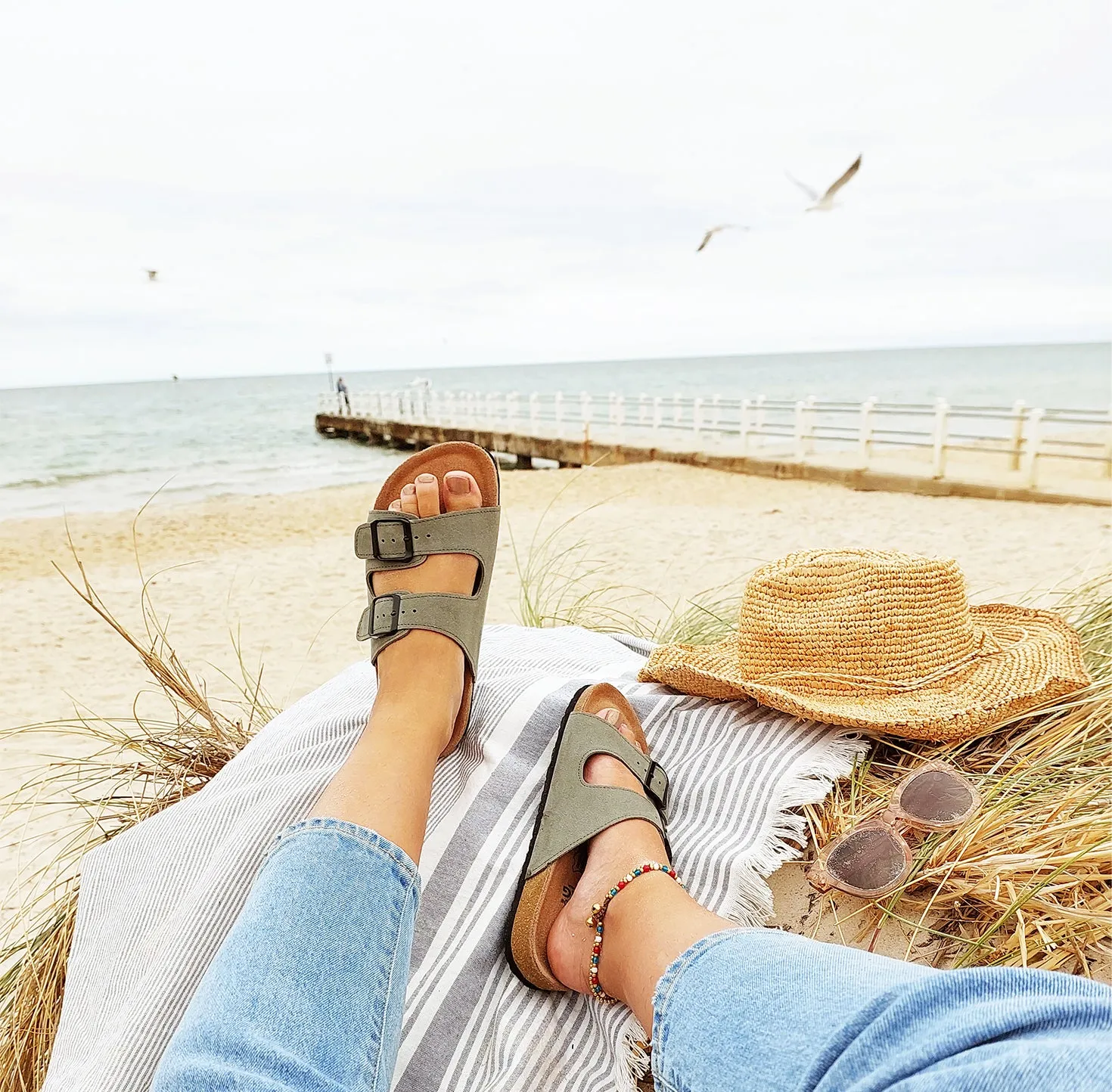 Roman Suede Sandal