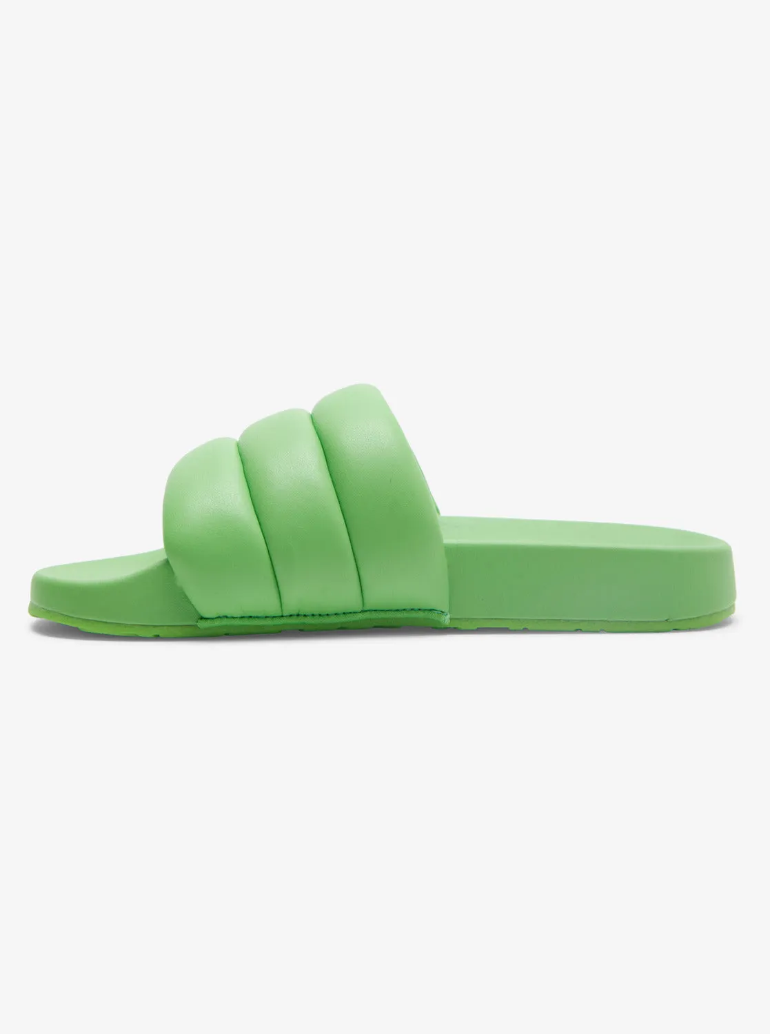 ROWLEY X ROXY Puff It Slider Sandals - White/Lime