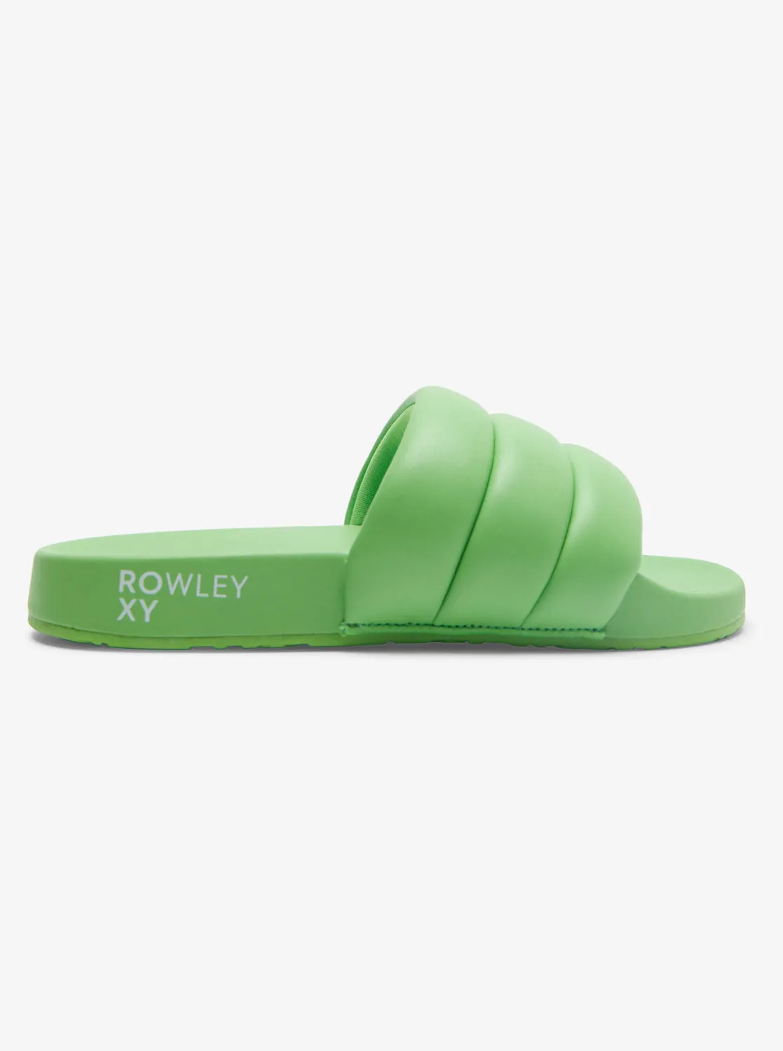 ROWLEY X ROXY Puff It Slider Sandals - White/Lime