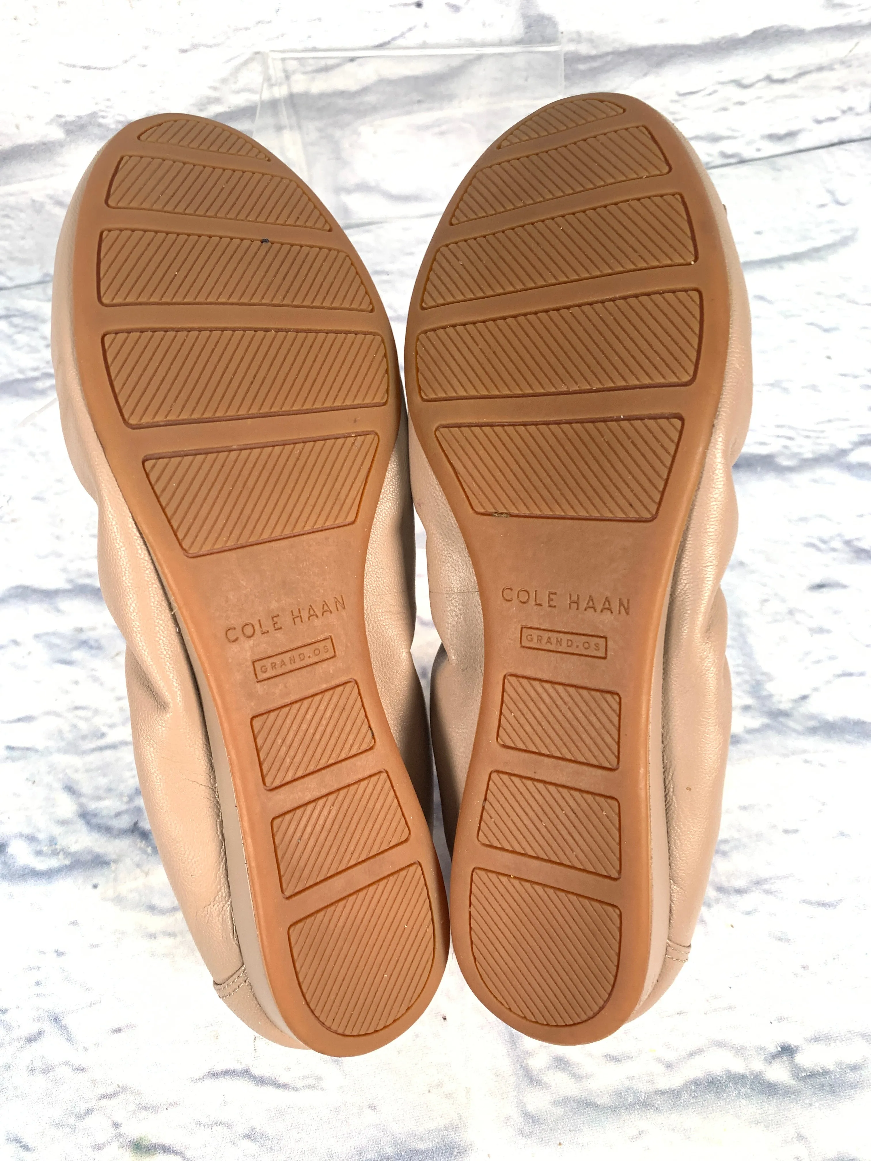 Shoes Flats By Cole-haan In Gold & Tan, Size: 6.5