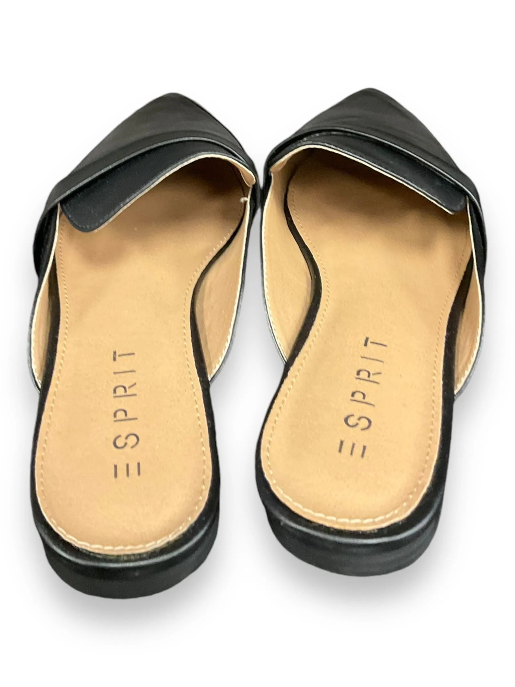 Shoes Flats By Esprit In Black, Size: 8