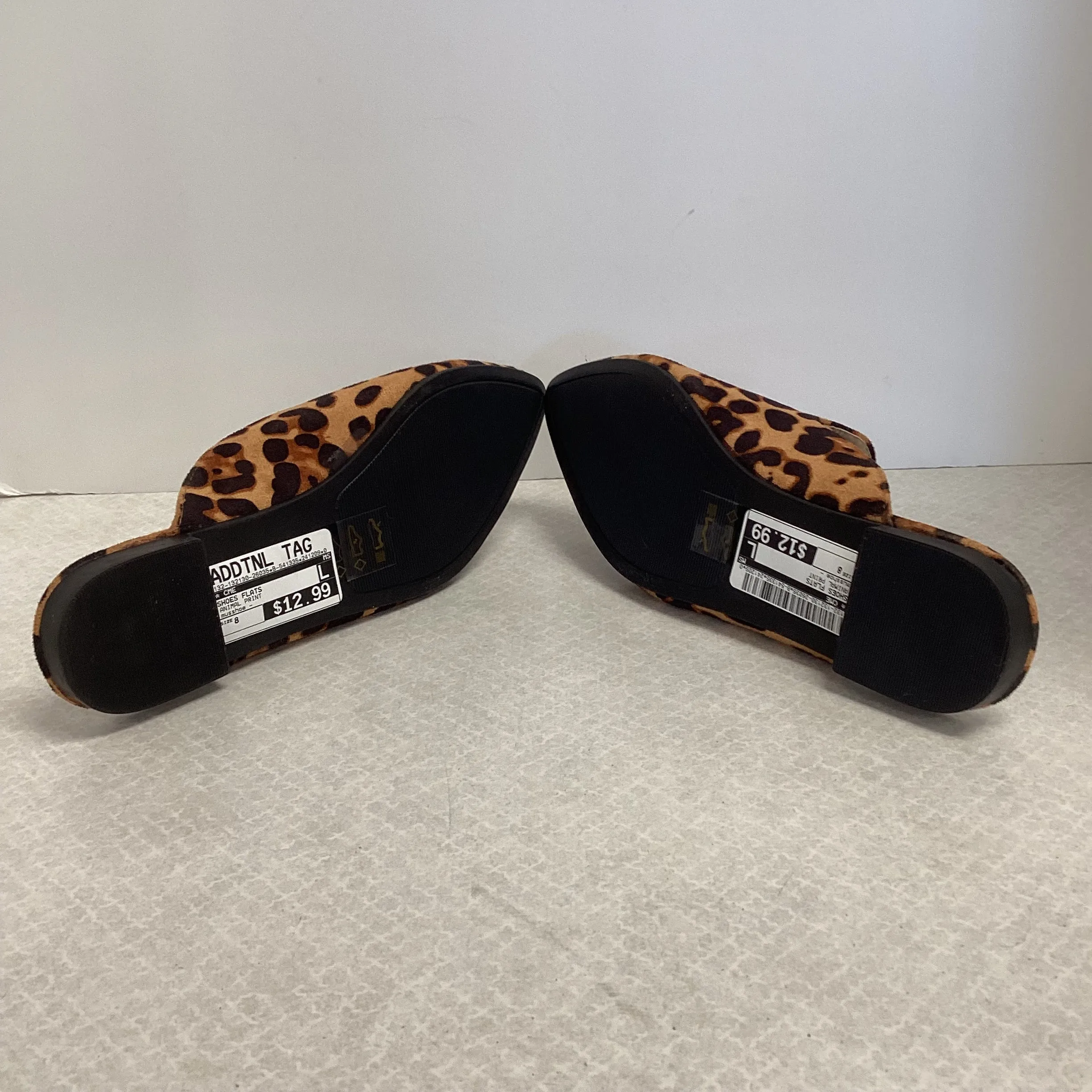 Shoes Flats By MUSSHOE In Animal Print, Size: 8