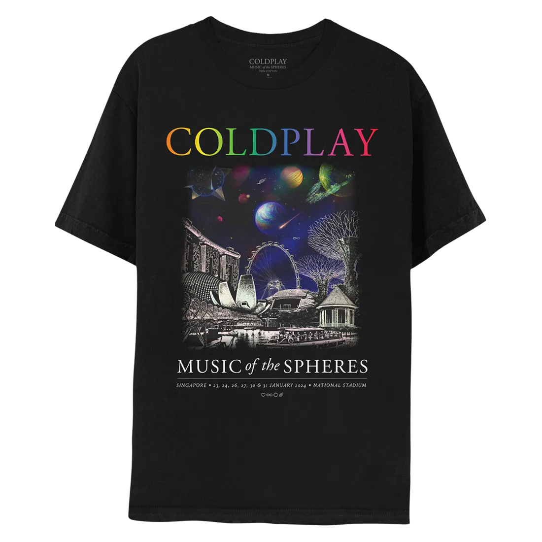 Singapore January 2024 Music Of The Spheres Tour Tee - Limited Edition