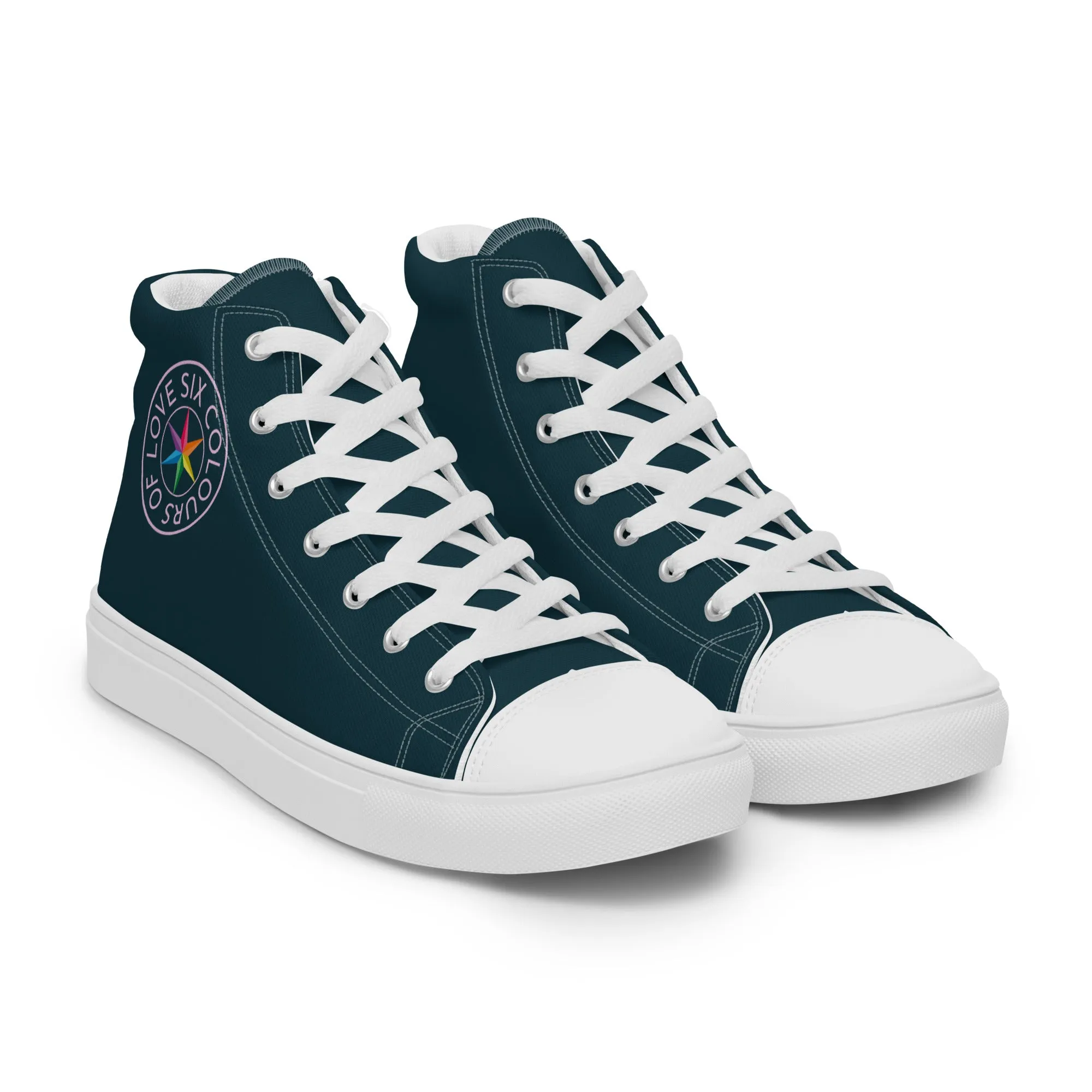 Six Colours Of Love Blue High Top Shoes (female sizes)