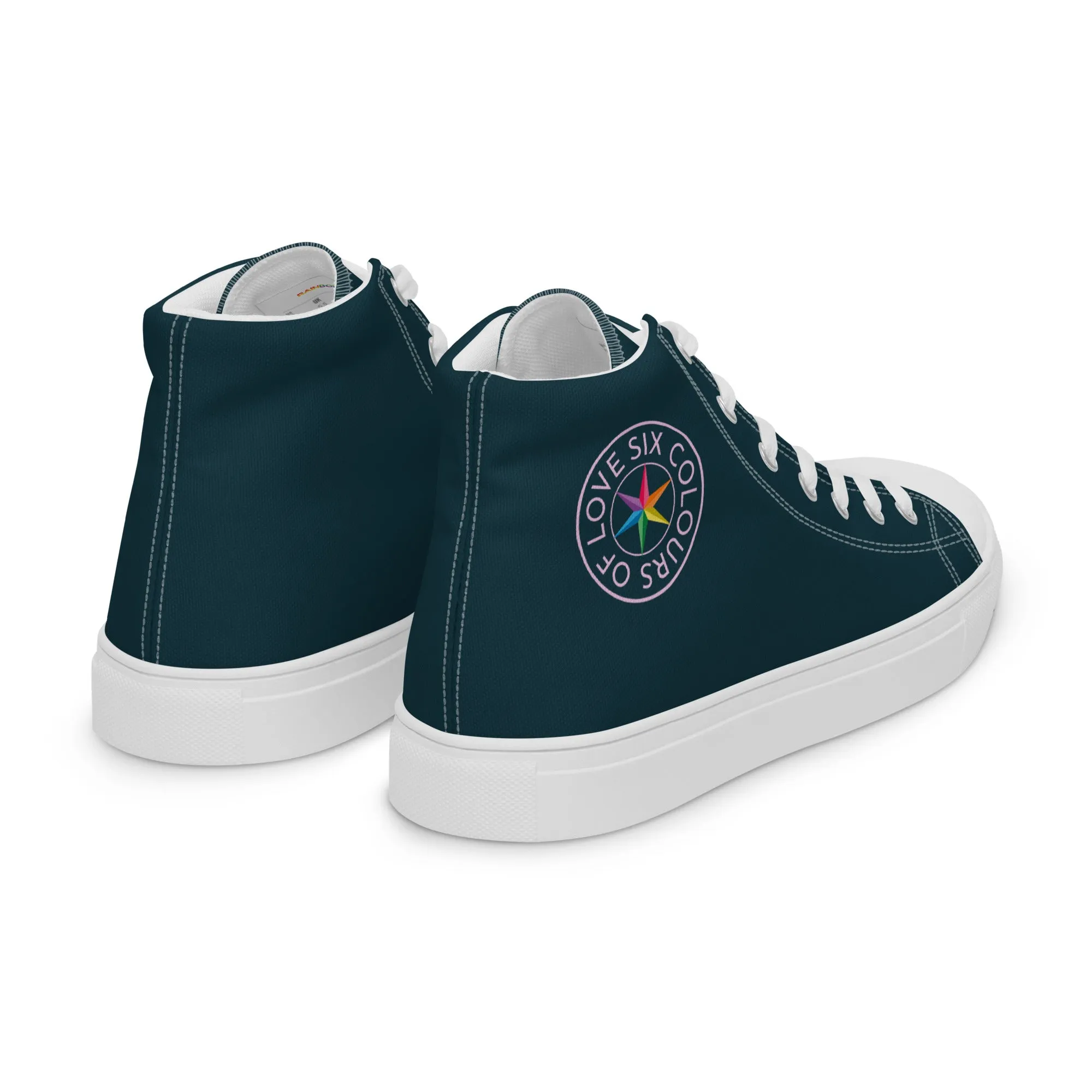 Six Colours Of Love Blue High Top Shoes (female sizes)