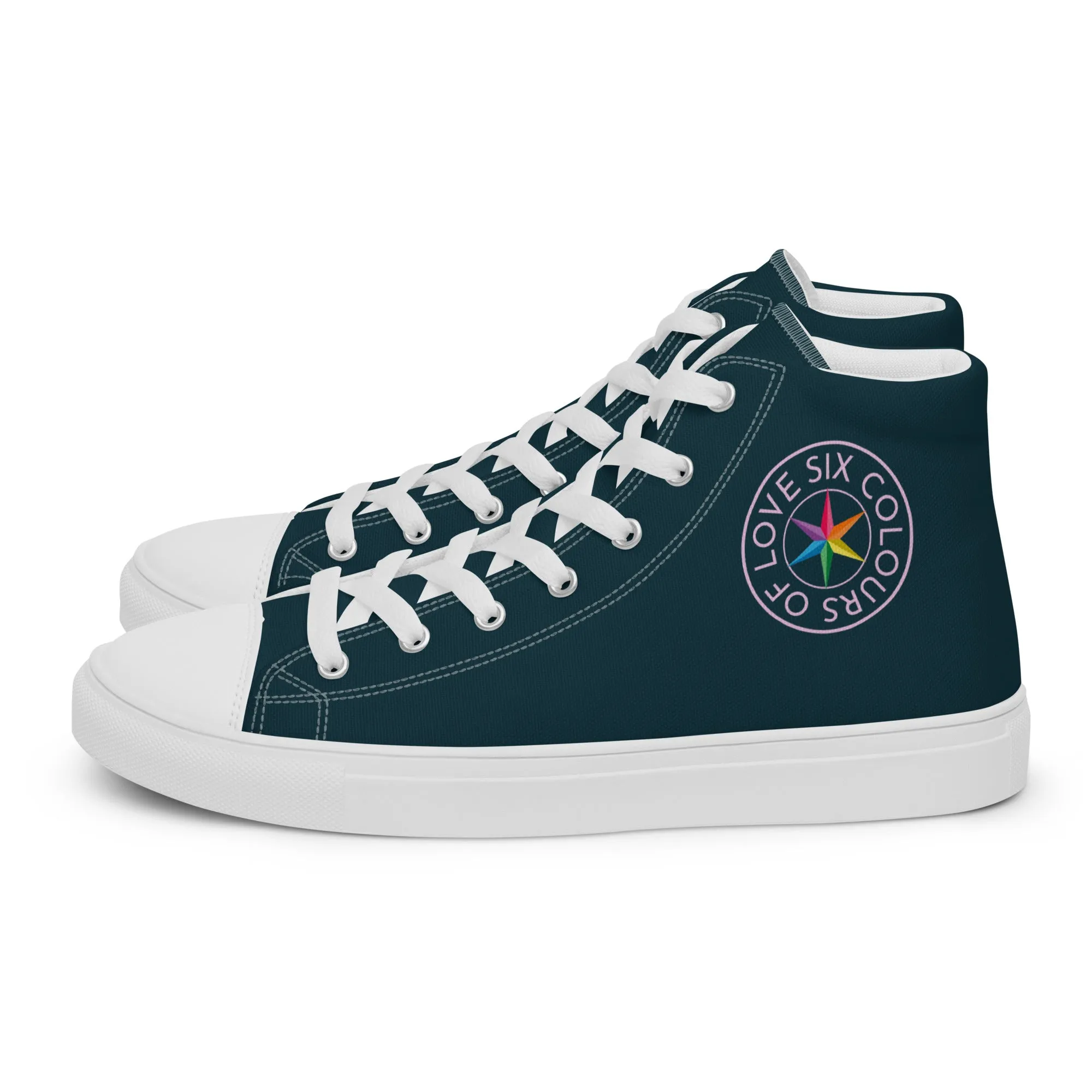 Six Colours Of Love Blue High Top Shoes (female sizes)