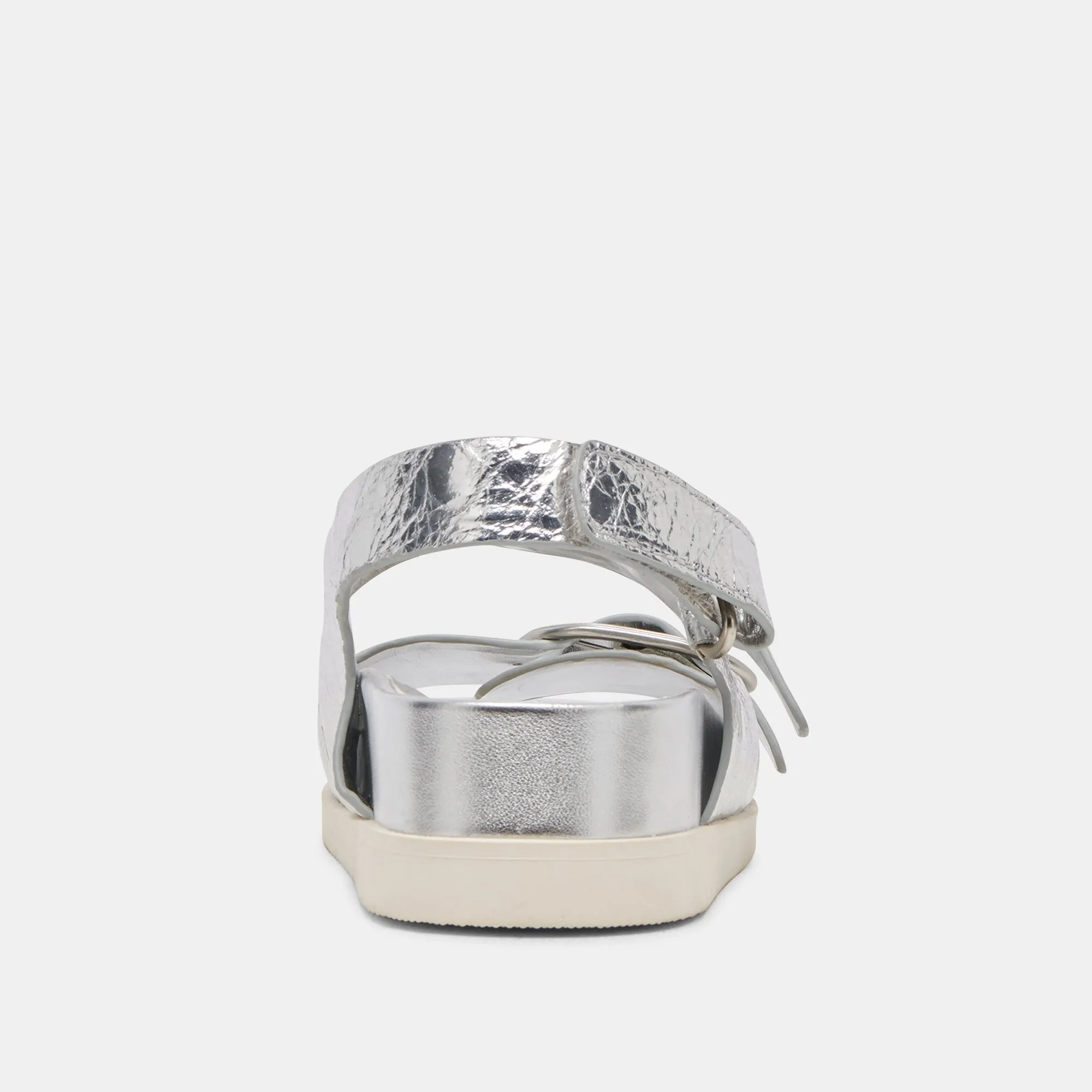 STARLA SANDALS SILVER DISTRESSED LEATHER