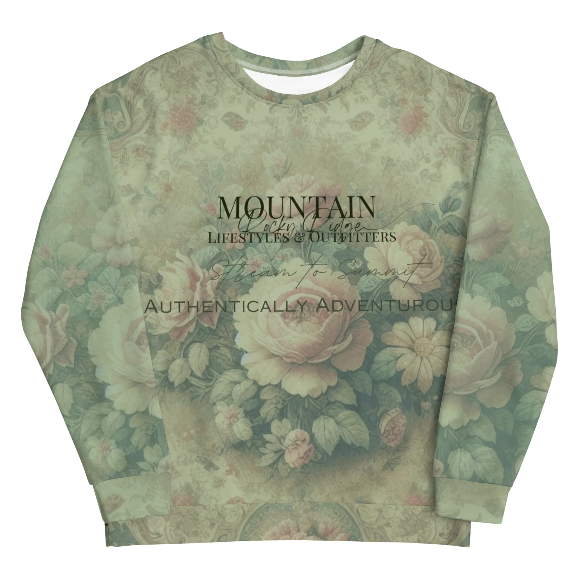 Stream To Summit Authentically Adventurous MRRL&O Sweatshirt Exclusive Print Designs