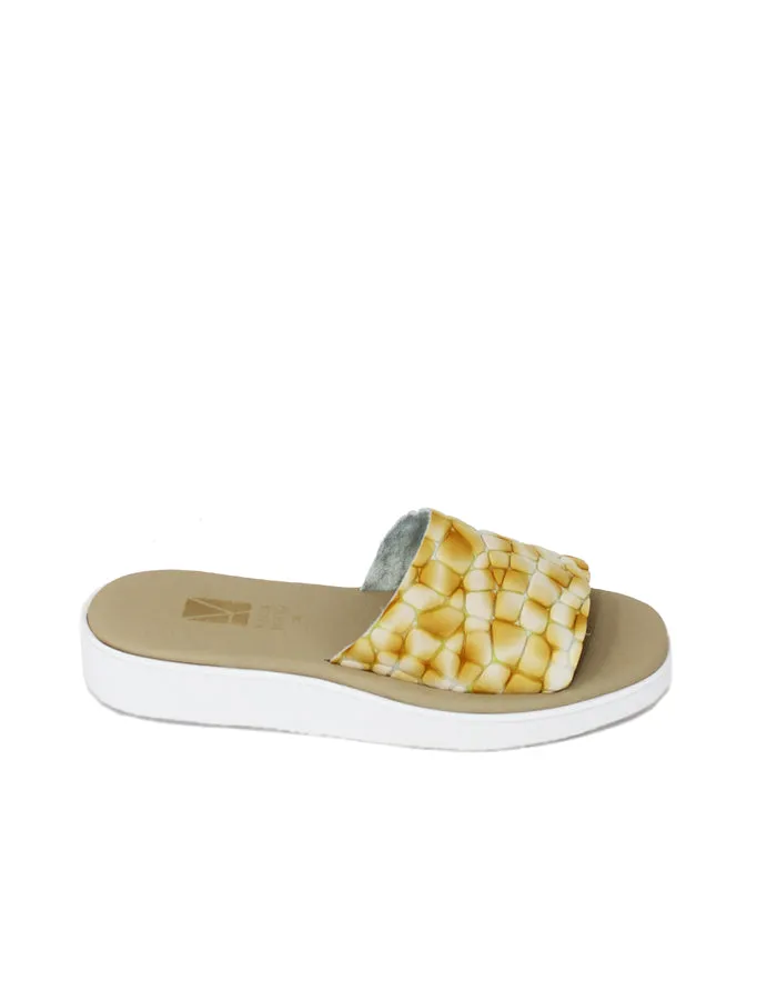 Stripe Platform Yellow Sandal - Limited Edition