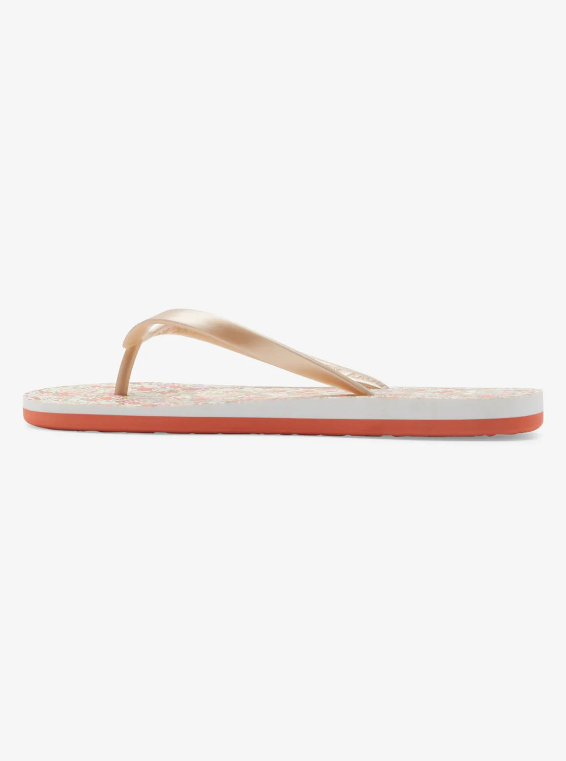 Tahiti Flip-Flops - White/Red Orange