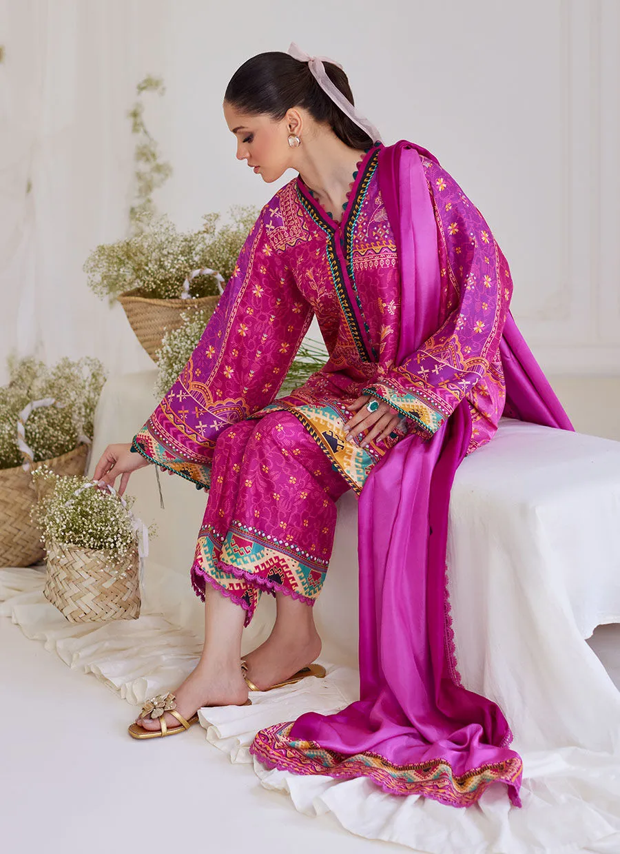 Tara Luxe Edit '24 - Luz Magenta Shirt And Dupatta