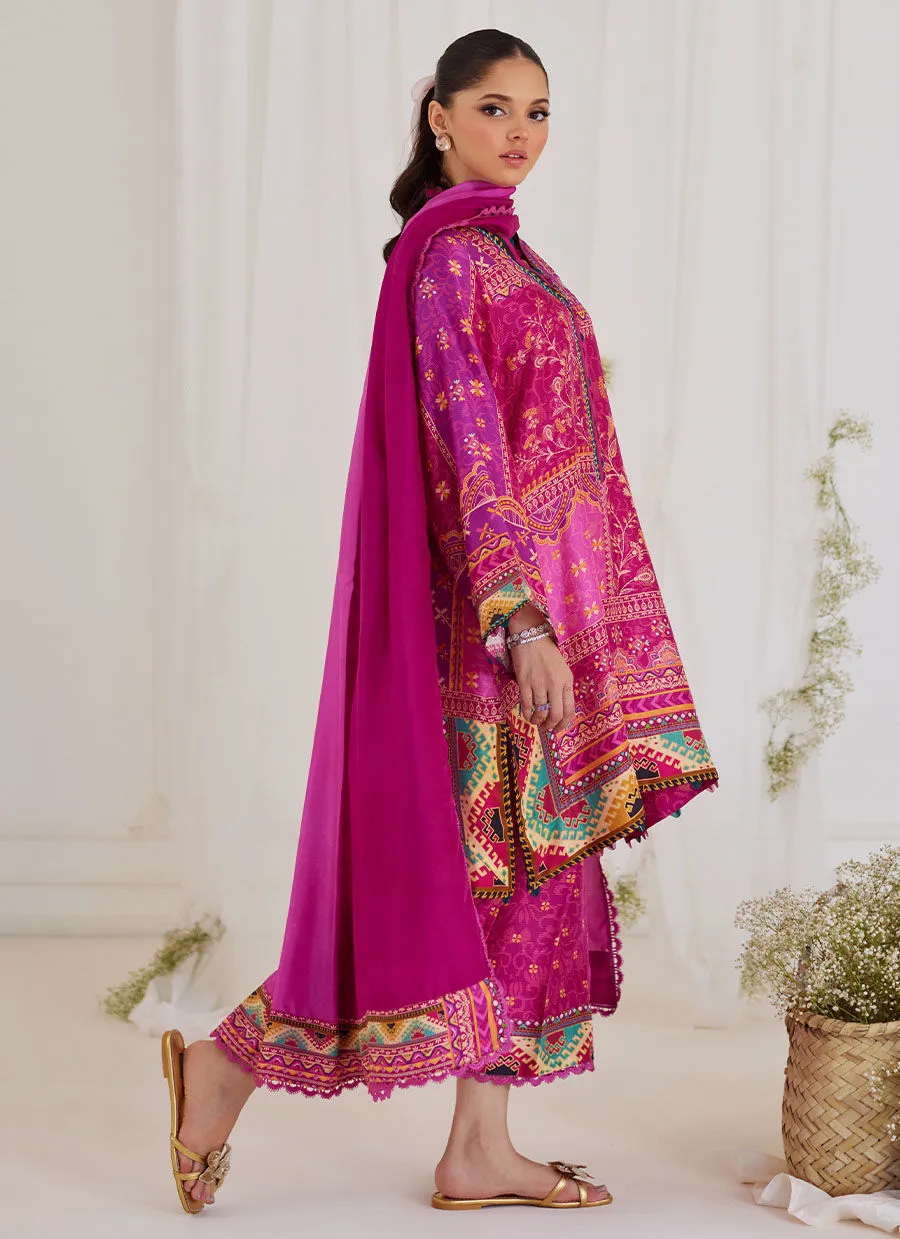 Tara Luxe Edit '24 - Luz Magenta Shirt And Dupatta